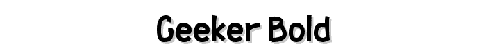 Geeker Bold font
